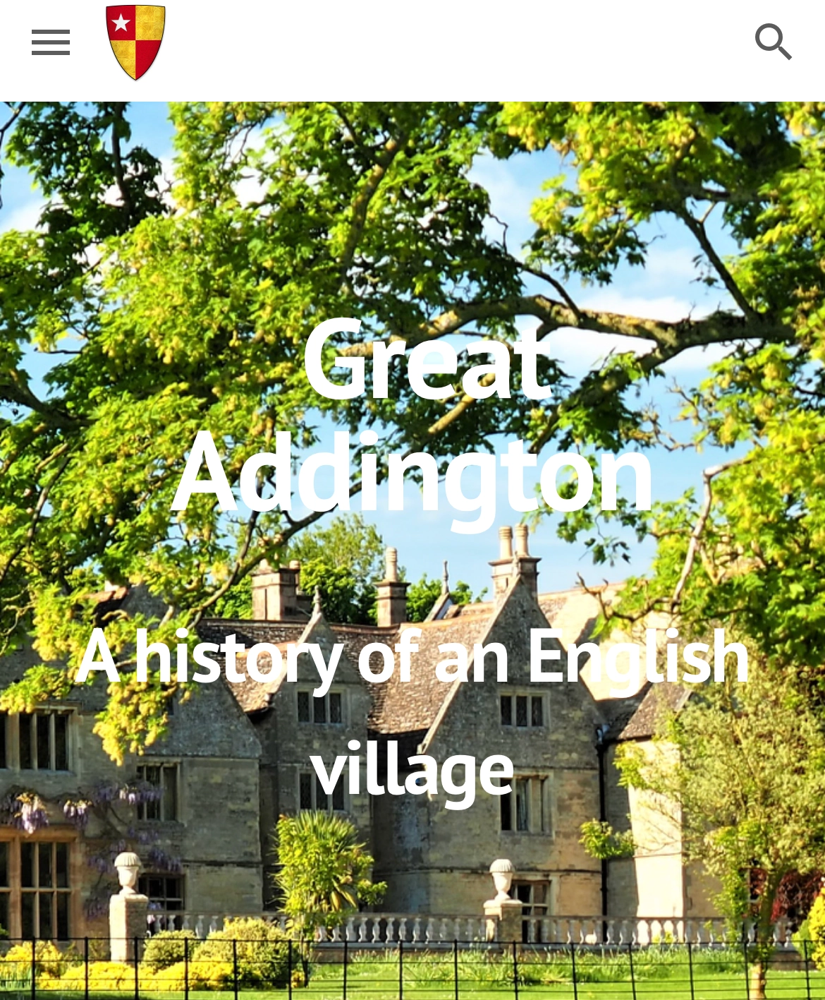 Great Addington village image, supplied by Great Addington History